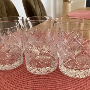 Vintage Rogaska Star-kristallenglazen (set van 6) – gin-, whisky- en rumbekers – 270 ml | Gemaakt in Slovenië door Rogaska Slatina
