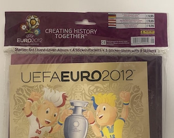 UEFA Euro 2012 Panini Sticker Album Starter Set - Sealed - Etsy