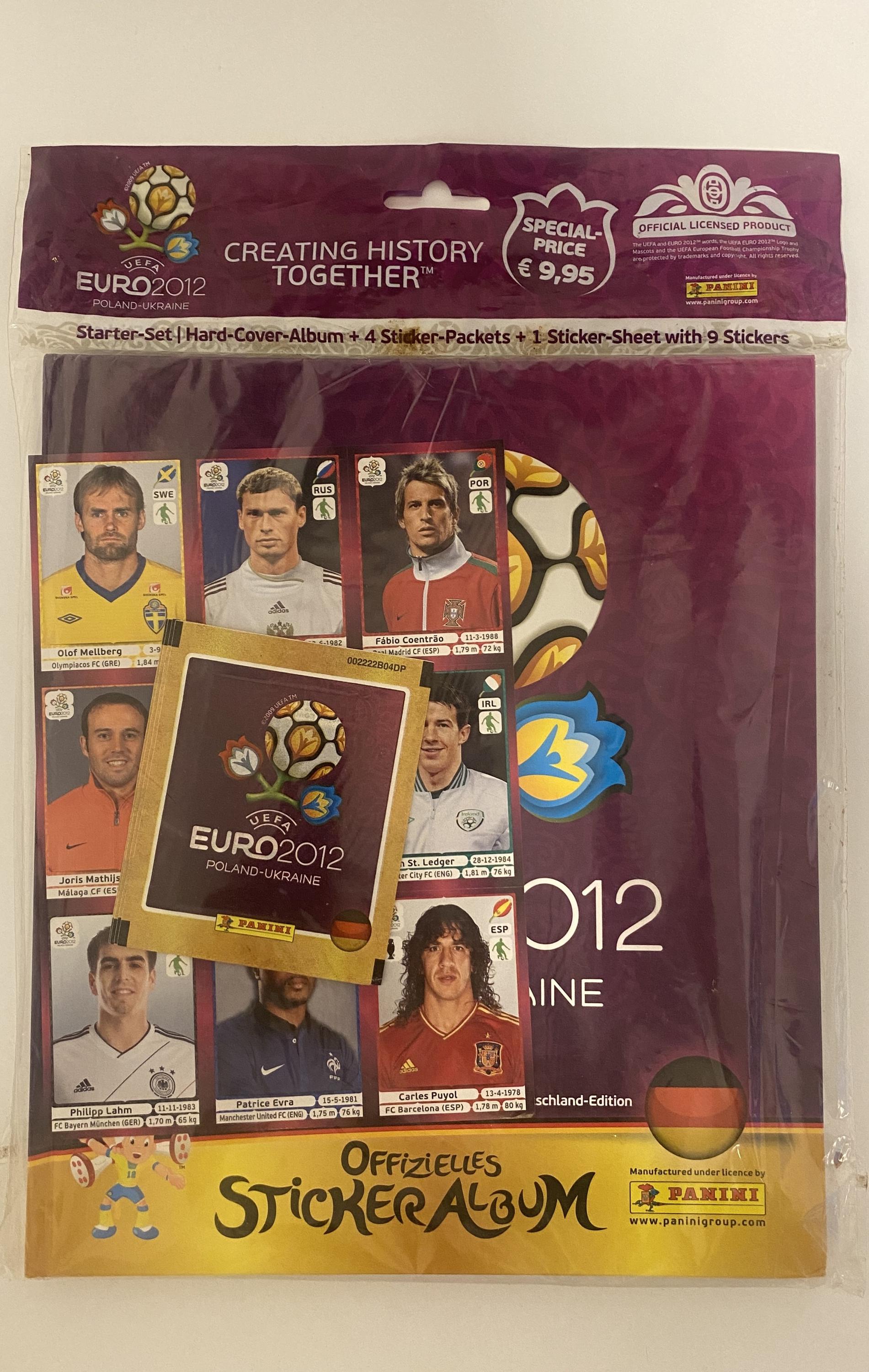 UEFA Euro 2012 Panini Sticker Album Starter Set - Sealed - Etsy