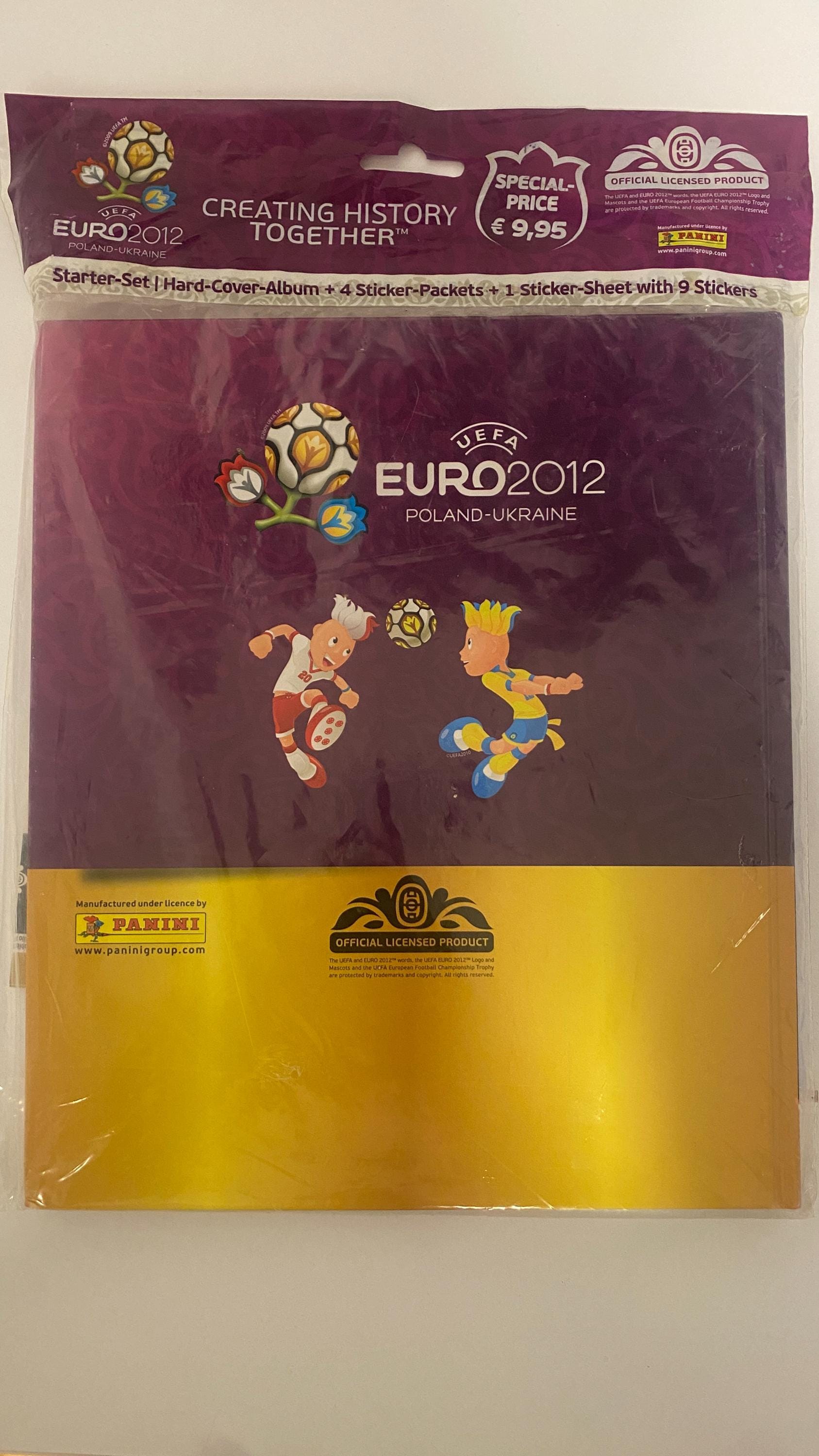 UEFA Euro 2012 Panini Sticker Album Starter Set - Sealed - Etsy
