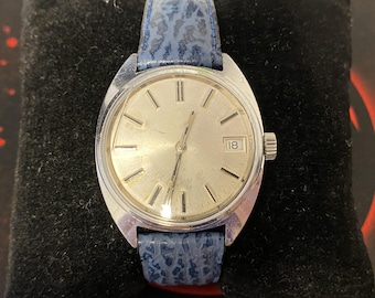 Vintage Edox-horloge heren handmatig opwindbaar roestvrijstalen kast