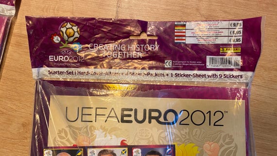 UEFA Euro 2012 Panini Sticker Album Starter Set - Sealed - Etsy