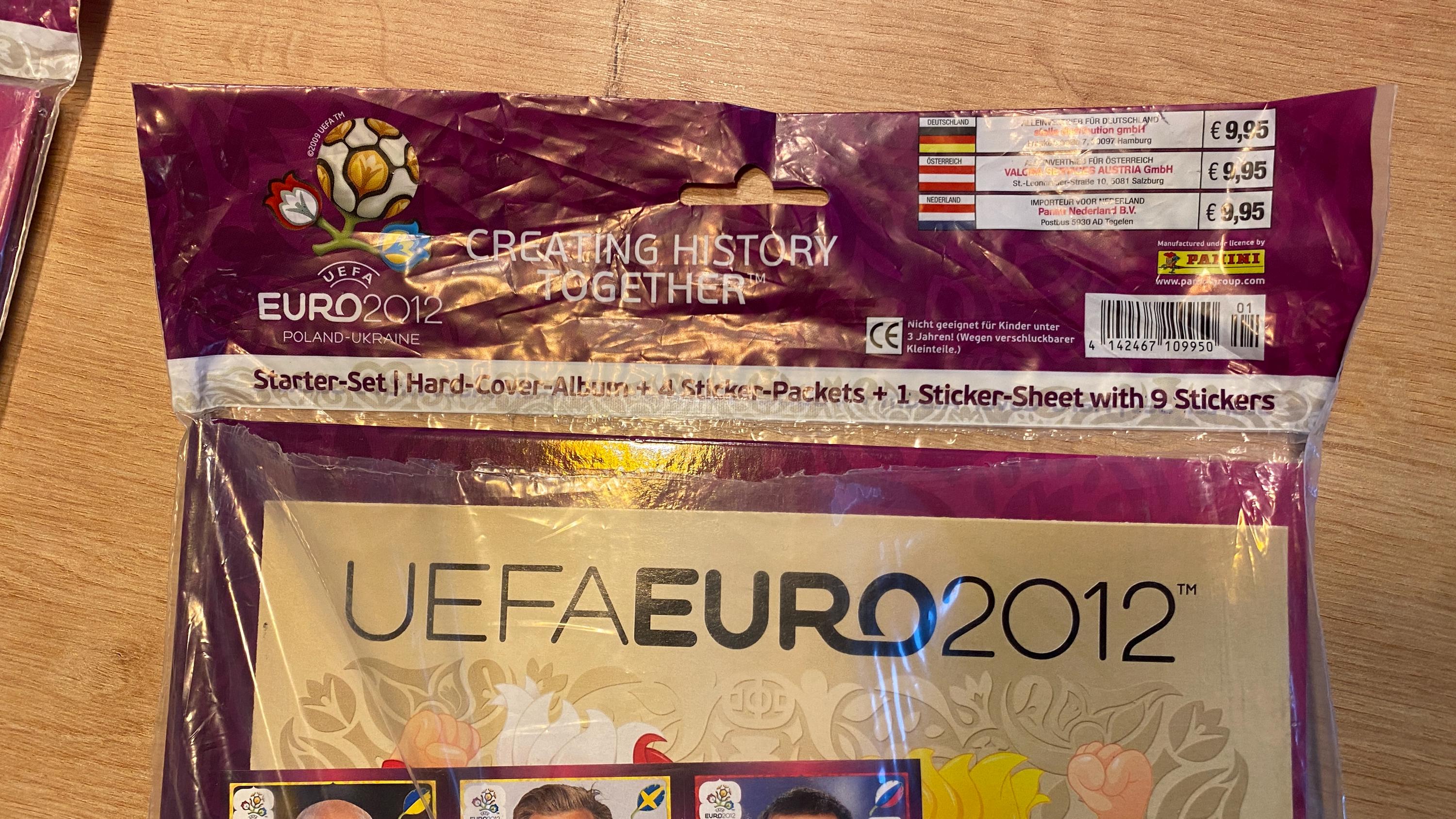 UEFA Euro 2012 Panini Sticker Album Starter Set - Sealed - Etsy