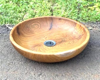 Teak massief houten wastafel | Handgemaakte natuurlijke jati unieke gootsteen artistiek decor