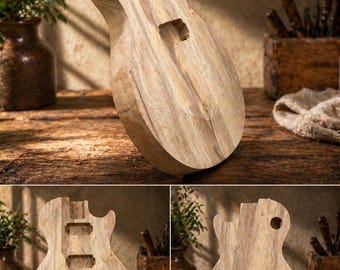 Corpo di chitarra in mogano stile LP – Legno grezzo non rifinito, taglio singolo, per progetti fai-da-te.