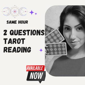 Fast 2-Question Tarot Reading – Same Hour Delivery, Accurate Psychic Answers