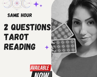 Fast 2-Question Tarot Reading – Same Hour Delivery, Accurate Psychic Answers