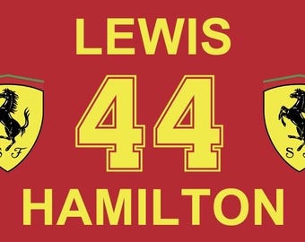 Ferrari flag 3x2 Lewis Hamilton formula 1 flag banner gift Ferrari f1