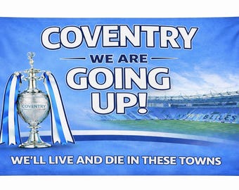 Coventry City flag. 5FT x 3FT. FREE DELIVERY. Brand New pre order