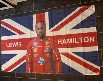 Ferrari flag 5x3 Lewis Hamilton formula 1 flag banner gift Ferrari f1
