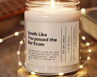 Bar Exam Prep Gift For Law School Graduate Gift For Law School Grad Bar Prep Care Package Gift Idea Lawyer To Be Gift Candle Law Grad Gift