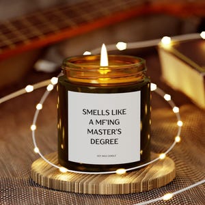 Master&#39;s Degree Gift, Graduation Candle, College Grad Gift, Funny Gift For Sister, Funny Candles, Best Friend Graduation, Congrats Gift