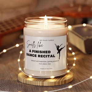 Bougie de récital de professeur de danse, cadeau unique pour maman de danse, cadeau d'appréciation de professeur de danse, cadeaux de récital de danse de remerciement, cadeau de professeur de jazz