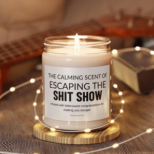 Funny coworker farewell candle gift for friend leaving job goodbye gifts for coworker leaving a job sarcastic candle boss leaving job moving