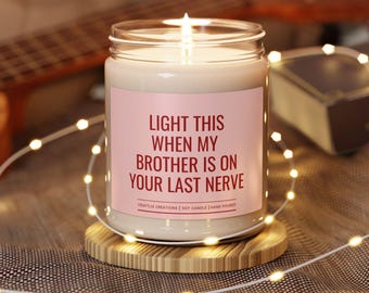 Funny Sister in Law gift,Sister in Law Wedding Gift, Sister in Law Gift Box, Last Nerve Candle Gift, Christmas, Gift from Sister in Lawv