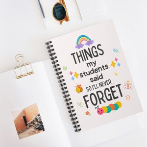 Diario del maestro, regalo de agradecimiento para el maestro, agradecimiento al maestro de fin de año, diario de recuerdos, cuaderno del maestro, libro de recuerdos, regalo para el maestro