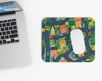 Gaming city mousepad,City Carpet Nostalgia Mousepa, 90s 2000s Nostalgia Gift, 90s Mousepad, Gaming Mousepad, Mouse Mat, Office Decor