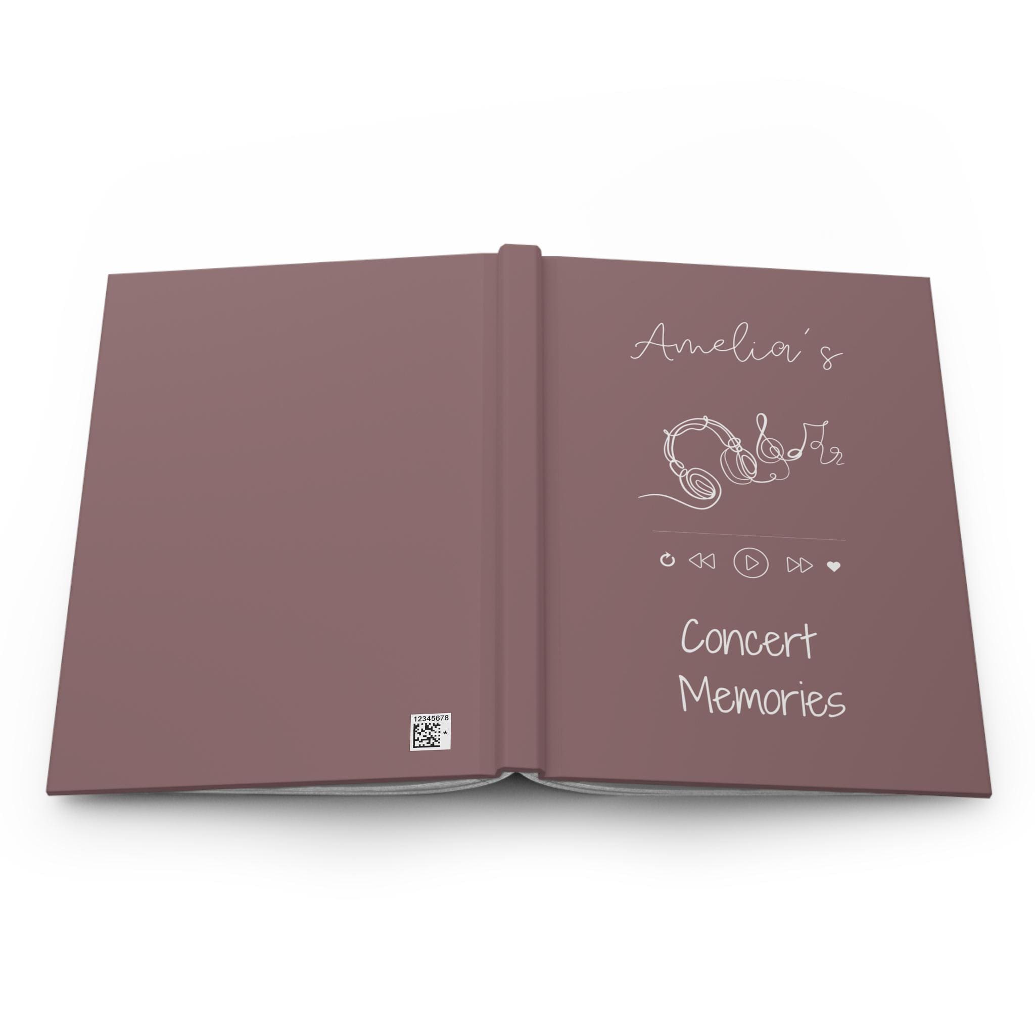 Custom Concert Memories Journal Gift Personalized Music Memory Book ...