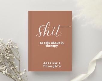 Aangepaste grappige therapienotities dagboek Grappige angstnotitieboekje Wellness Zelfzorg Geestelijke gezondheid Stress Mood Tracker Cadeau