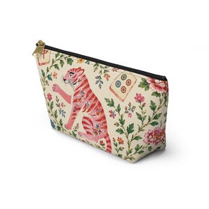 mahj gear bag, accessory pouch, t-bottom pouch, floral mahjong bag, game night mahjong, tile bag floral, mahjong lover,mahjong tile bag, game night pouch, mahjong accessory, tile bag mahjong, mahjong lover gift, game tile pouch,