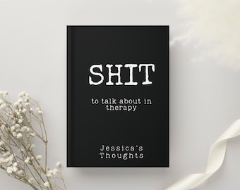 CustomTherapy Notities Dagboek Grappig Angstnotitieboek Wellness Zelfzorg Logboek Stressverlichting Mood Tracker Cadeau Geestelijke gezondheid Dagelijkse check-in