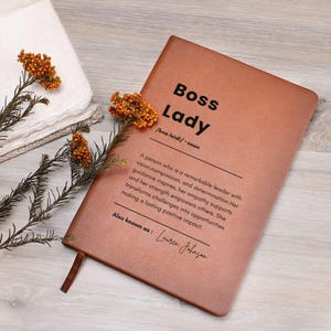 Personalized Boss Lady Journal Custom Gift for Boss Female Boss