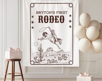 Faixa personalizada de aniversário para o primeiro rodeio - Minha primeira faixa de rodeio