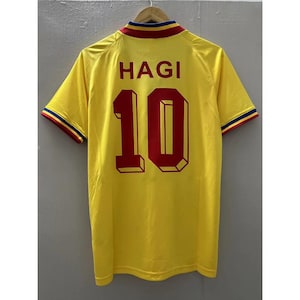 Romania Hagi Jersey Adult Custom All Sizes | Romania Soccer Jersey | Romania Shirt | Romania Football Shirt