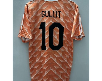 Netherlands Gullit Jersey Adult Custom All Sizes | Netherlands Soccer Jersey | Netherlands Shirt | Netherlands Football Shirt
