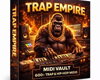 Trap MIDI-pakket: meer dan 600 trapakkoorden, melodieën en progressies voor de productie van hiphopbeats