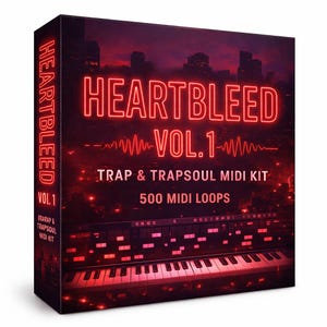 HeartBleed Vol. 1 Trap Trapsoul MIDI Kit | 500 Melodies (Digital Download)