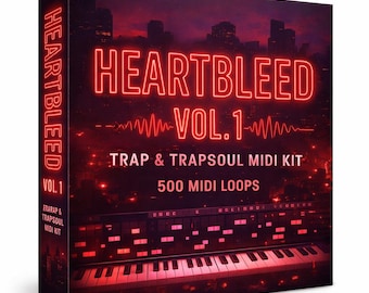 HeartBleed Vol. 1 Trap Trapsoul MIDI-kit: 500 melodieën (digitale download)