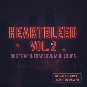 HeartBleed Vol. 2 – 500 Trap & Trapsoul MIDI Melody Kit