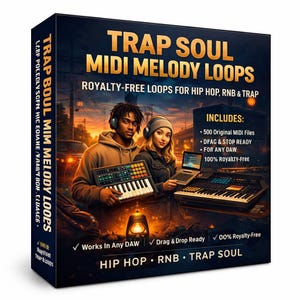 Trap Soul MIDI Melody Loops – 500 Royalty-Free Hip Hop, RNB Tracks