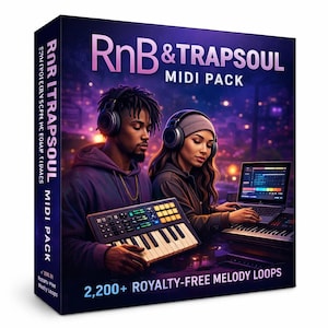 Acordes, melodías y progresiones definitivas de RnB y Trap / Más de 2200 archivos MIDI