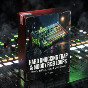 Loop Trap incisivi e R&B malinconici / Python / Progressioni di accordi RnB, royalty free, produzione hip hop