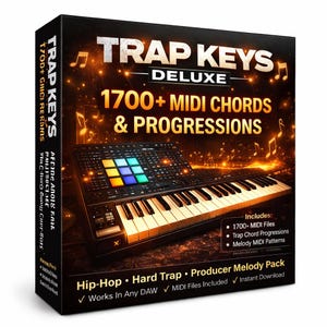 Paquete de acordes y progresiones MIDI de trap: más de 1700 archivos de melodías para productores.