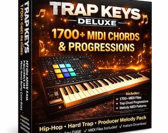 Trap MIDI-akkoorden en progressiespakket – 1700+ producer melodiebestanden