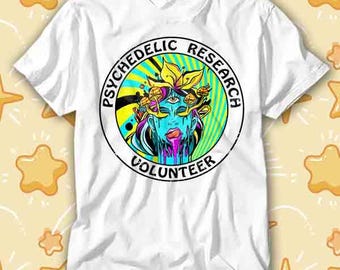 Psychedelic Research Terence Mckenna Magic Mushroom Volunteer T Shirt 572