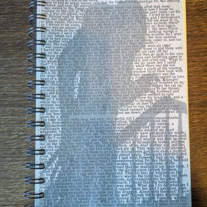 The stalker on the stairs - Nosferatu and Dracula inspired wire bound Notebook