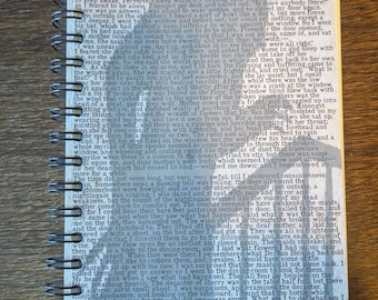 The stalker on the stairs - Nosferatu and Dracula inspired wire bound Notebook