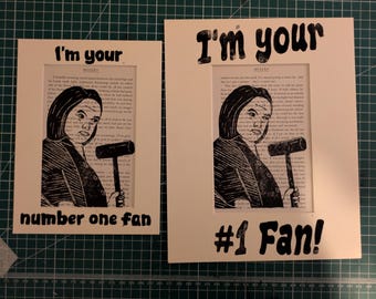Linotryck "Misery I'm Your Number One Fan"