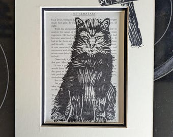 Film d'horreur classique de Stephen King sur Linoprint pour animaux de compagnie sematary cat