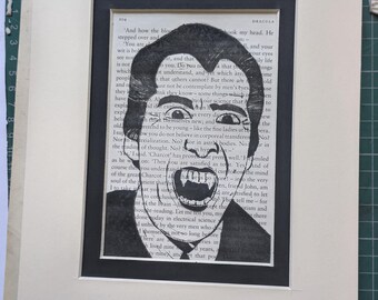Count Dracula (Christopher Lee) Linoprint