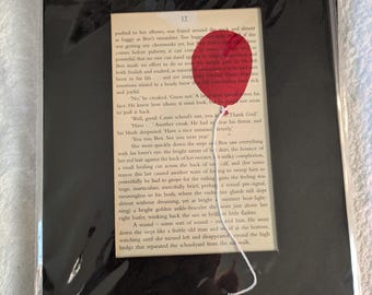 Det Stephen King Röd Ballong Skräckfilm LinoPrint