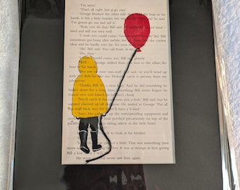 Stephen King It Georgie with red balloon Print Large Horror Linoprint