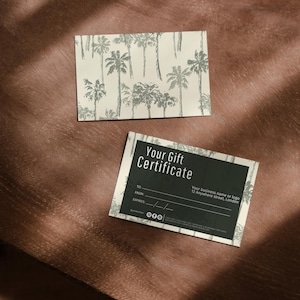 Modèle-cadeau, certificat-cadeau, bon cadeau modifiable Canva, carte-cadeau imprimable, coupon, chèque-cadeau DIY | PALMIER