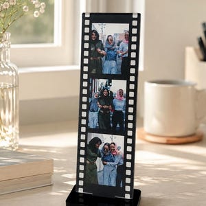 Personalized Acrylic Film Photo Strip Frame, Custom Camera Roll Frame - Anniversary Gift, Couple Photo for Him/Her