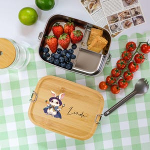Boîte à lunch gravée pour garçons et filles, Boîte à lunch en acier inoxydable personnalisée, Boîte à lunch pour la rentrée scolaire, Cadeau pour la rentrée, Boîte à lunch pour la maternelle
