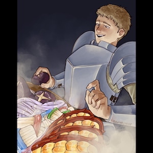 Laios Delicious in Dungeon Dungeon Meshi Anime 8.3x11.7 A4 Art Print Poster
